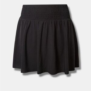 TORRID Stretch Woven Mini Active Black Skirt With Bike Short 1X
